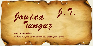 Jovica Tunguz vizit kartica